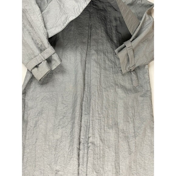 Nuage Double Breasted Over Coat Women’s 14 Grey Cape Back All Weather Vintage - Picture 6 of 16